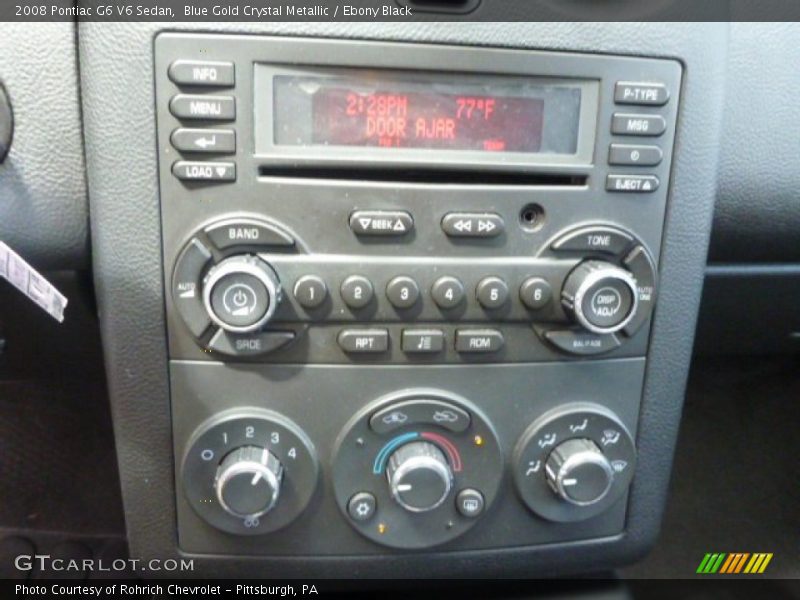 Controls of 2008 G6 V6 Sedan