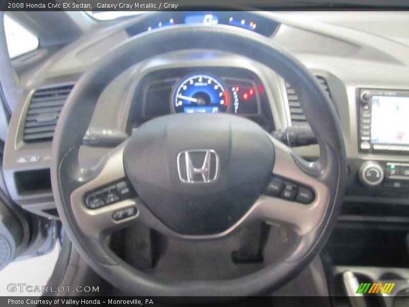 Galaxy Gray Metallic / Gray 2008 Honda Civic EX Sedan
