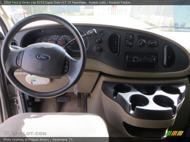 Pueblo Gold / Medium Pebble 2008 Ford E Series Van E350 Super Duty XLT 15 Passenger