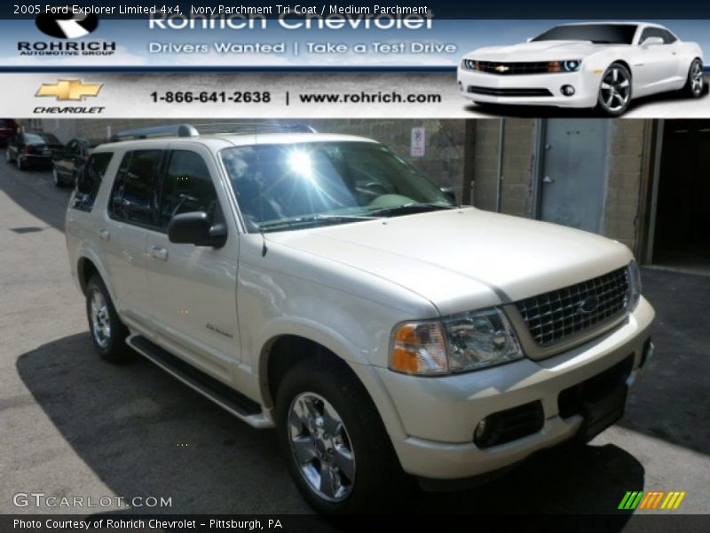 Ivory Parchment Tri Coat / Medium Parchment 2005 Ford Explorer Limited 4x4