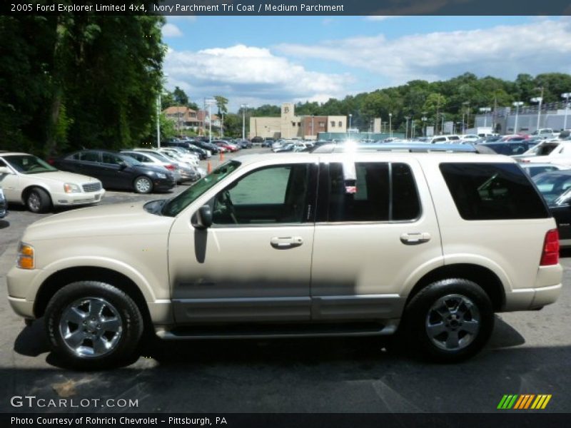 Ivory Parchment Tri Coat / Medium Parchment 2005 Ford Explorer Limited 4x4