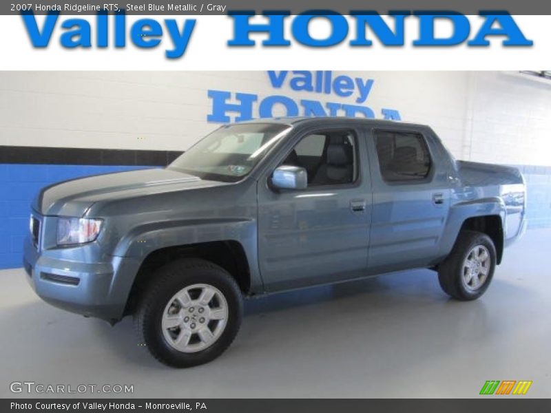 Steel Blue Metallic / Gray 2007 Honda Ridgeline RTS
