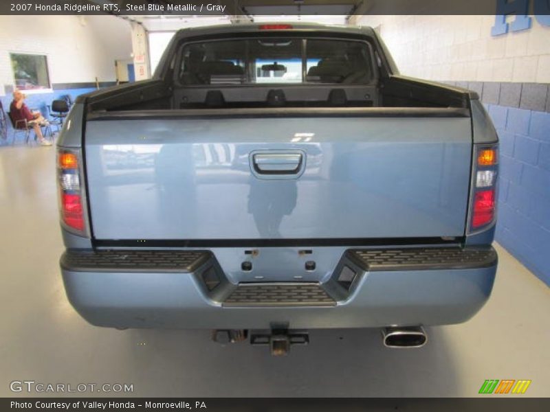 Steel Blue Metallic / Gray 2007 Honda Ridgeline RTS