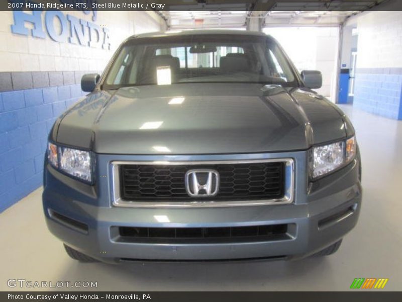 Steel Blue Metallic / Gray 2007 Honda Ridgeline RTS