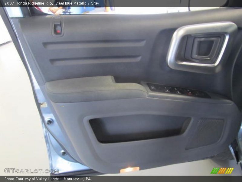 Steel Blue Metallic / Gray 2007 Honda Ridgeline RTS