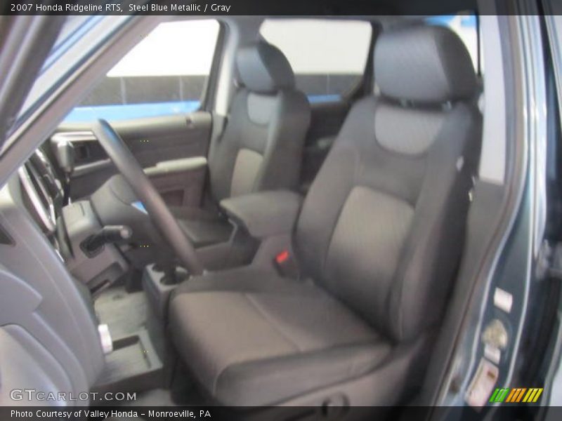 Steel Blue Metallic / Gray 2007 Honda Ridgeline RTS