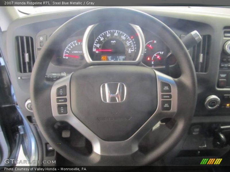 Steel Blue Metallic / Gray 2007 Honda Ridgeline RTS
