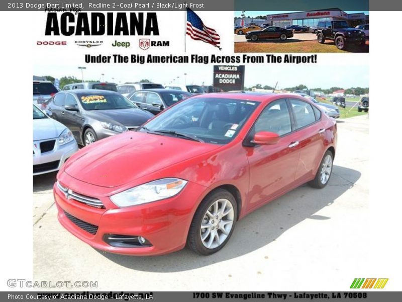 Redline 2-Coat Pearl / Black/Light Frost 2013 Dodge Dart Limited