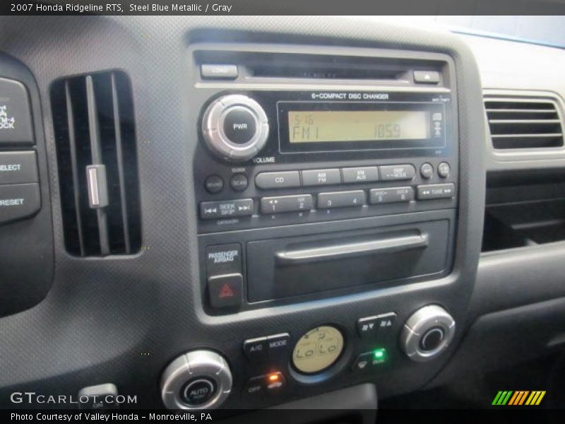 Steel Blue Metallic / Gray 2007 Honda Ridgeline RTS