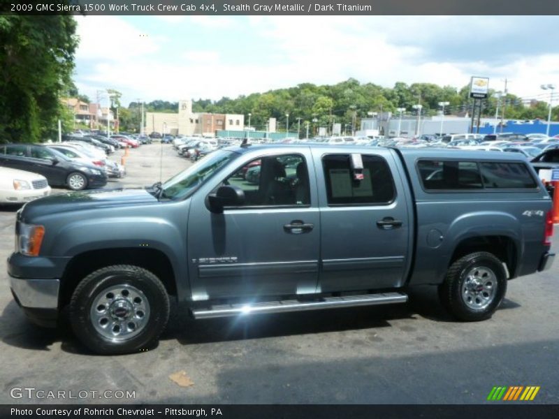 Stealth Gray Metallic / Dark Titanium 2009 GMC Sierra 1500 Work Truck Crew Cab 4x4