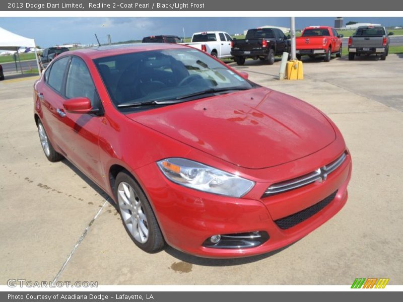 Redline 2-Coat Pearl / Black/Light Frost 2013 Dodge Dart Limited