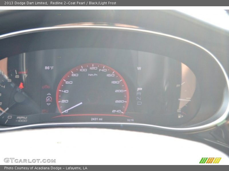 Redline 2-Coat Pearl / Black/Light Frost 2013 Dodge Dart Limited