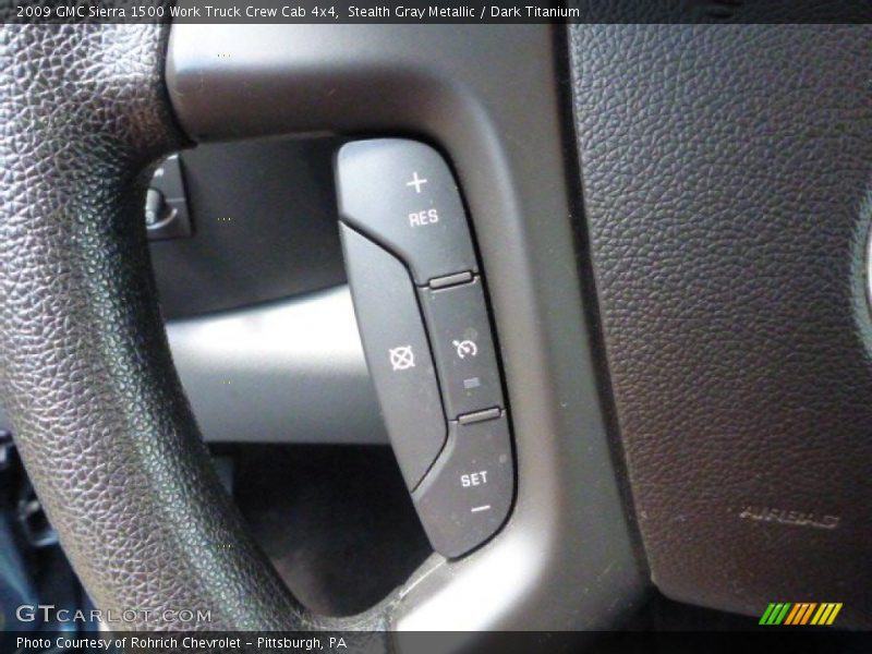 Stealth Gray Metallic / Dark Titanium 2009 GMC Sierra 1500 Work Truck Crew Cab 4x4
