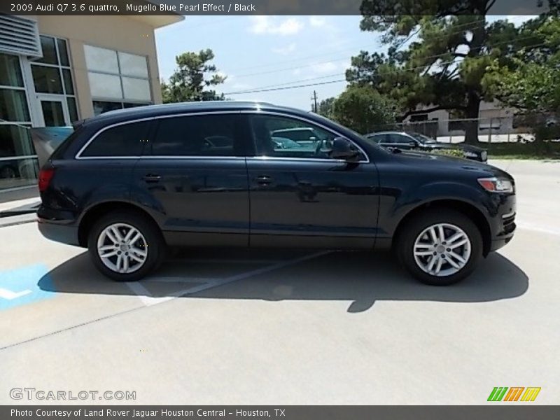 Mugello Blue Pearl Effect / Black 2009 Audi Q7 3.6 quattro