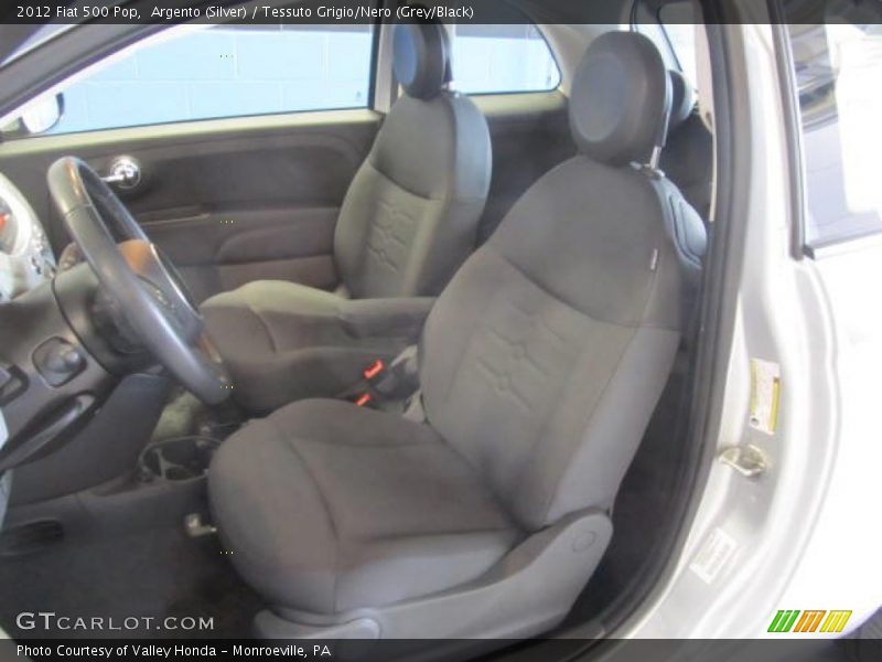 Argento (Silver) / Tessuto Grigio/Nero (Grey/Black) 2012 Fiat 500 Pop