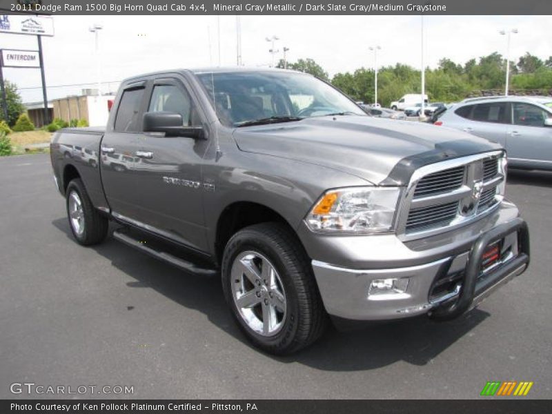 Mineral Gray Metallic / Dark Slate Gray/Medium Graystone 2011 Dodge Ram 1500 Big Horn Quad Cab 4x4