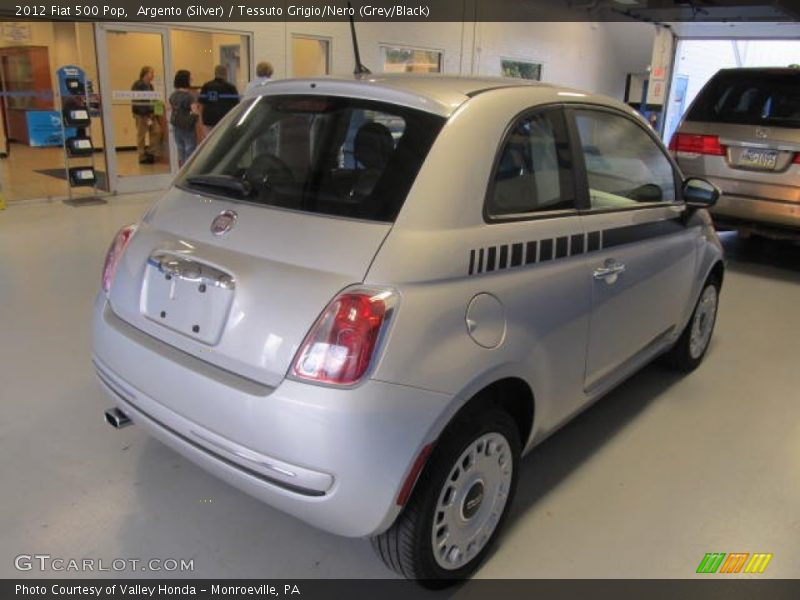 Argento (Silver) / Tessuto Grigio/Nero (Grey/Black) 2012 Fiat 500 Pop