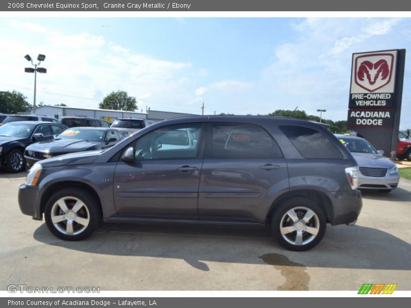 Granite Gray Metallic / Ebony 2008 Chevrolet Equinox Sport