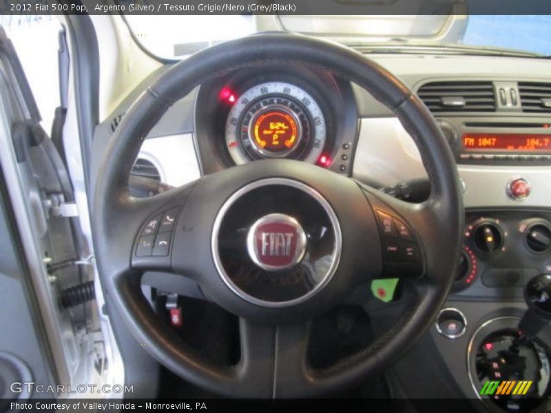Argento (Silver) / Tessuto Grigio/Nero (Grey/Black) 2012 Fiat 500 Pop