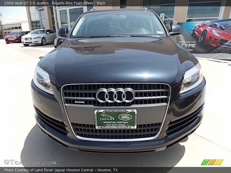 Mugello Blue Pearl Effect / Black 2009 Audi Q7 3.6 quattro