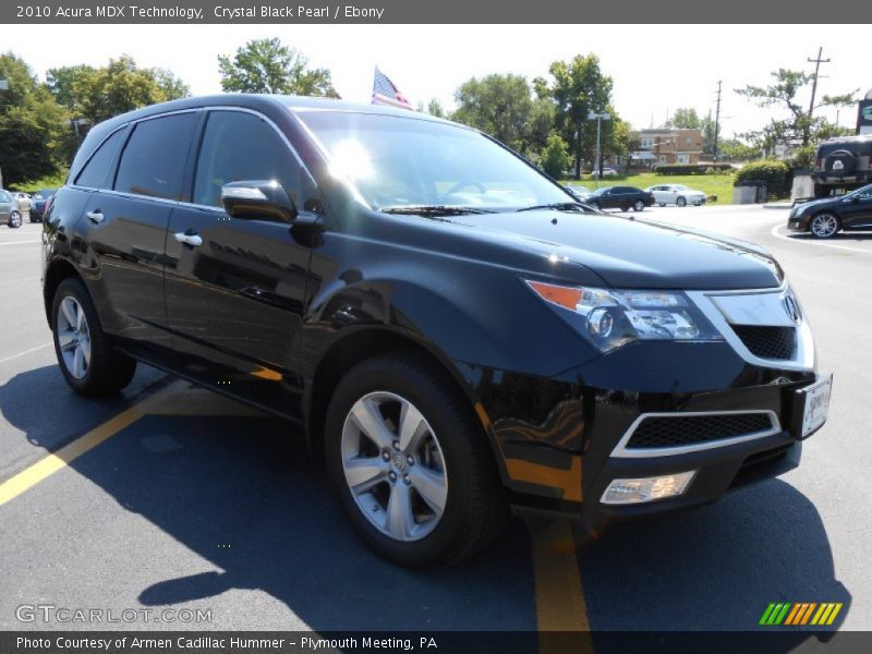 Crystal Black Pearl / Ebony 2010 Acura MDX Technology