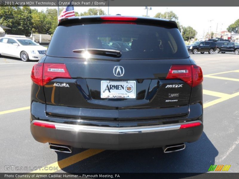 Crystal Black Pearl / Ebony 2010 Acura MDX Technology
