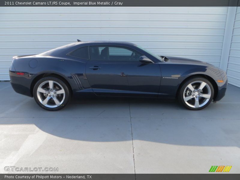 Imperial Blue Metallic / Gray 2011 Chevrolet Camaro LT/RS Coupe