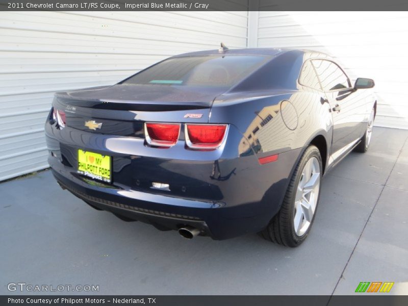 Imperial Blue Metallic / Gray 2011 Chevrolet Camaro LT/RS Coupe