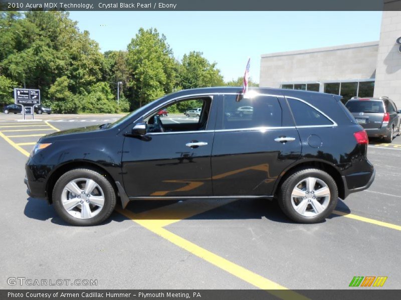 Crystal Black Pearl / Ebony 2010 Acura MDX Technology