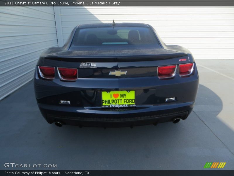 Imperial Blue Metallic / Gray 2011 Chevrolet Camaro LT/RS Coupe