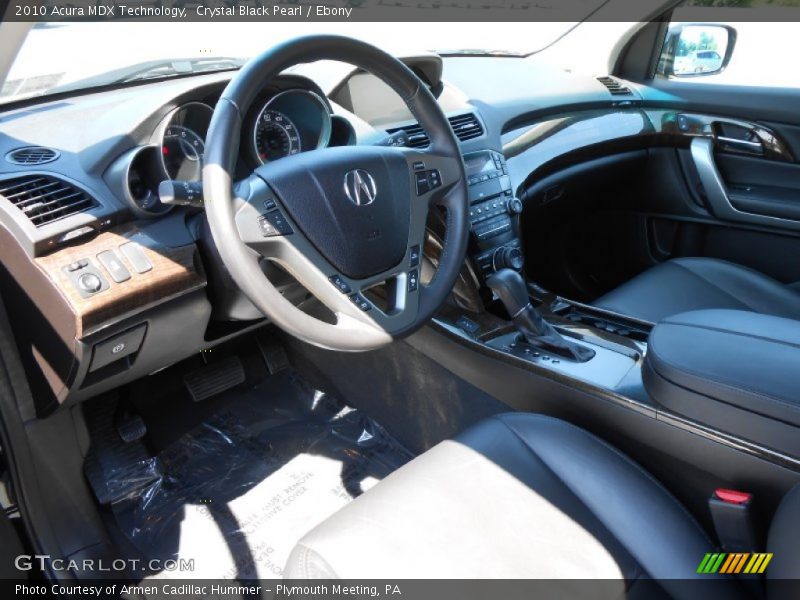 Crystal Black Pearl / Ebony 2010 Acura MDX Technology