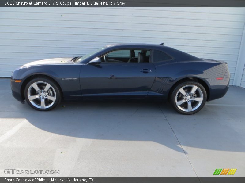 Imperial Blue Metallic / Gray 2011 Chevrolet Camaro LT/RS Coupe