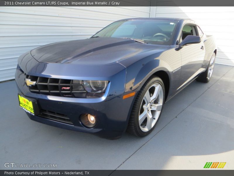 Imperial Blue Metallic / Gray 2011 Chevrolet Camaro LT/RS Coupe