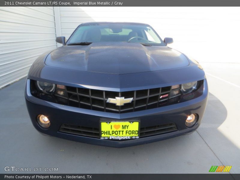 Imperial Blue Metallic / Gray 2011 Chevrolet Camaro LT/RS Coupe