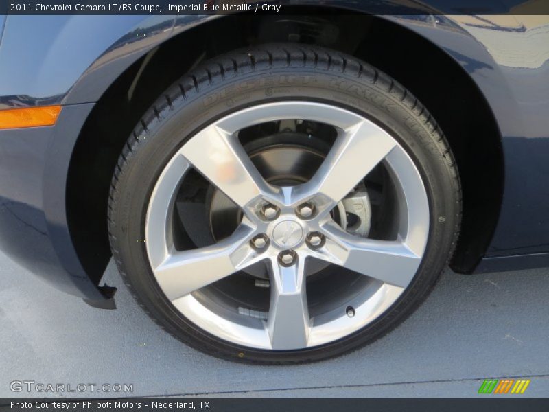 Imperial Blue Metallic / Gray 2011 Chevrolet Camaro LT/RS Coupe
