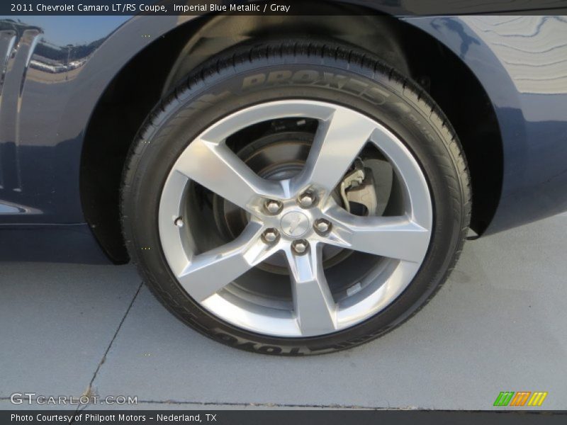 Imperial Blue Metallic / Gray 2011 Chevrolet Camaro LT/RS Coupe