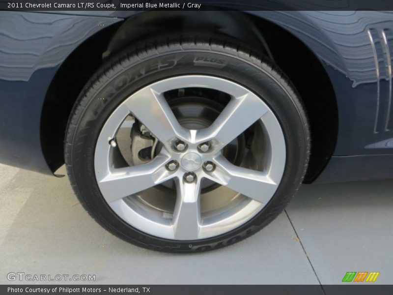 Imperial Blue Metallic / Gray 2011 Chevrolet Camaro LT/RS Coupe