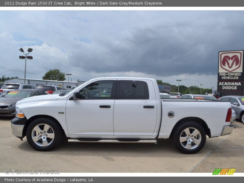 Bright White / Dark Slate Gray/Medium Graystone 2011 Dodge Ram 1500 ST Crew Cab