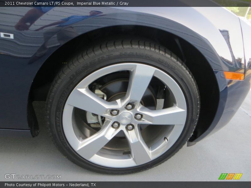 Imperial Blue Metallic / Gray 2011 Chevrolet Camaro LT/RS Coupe