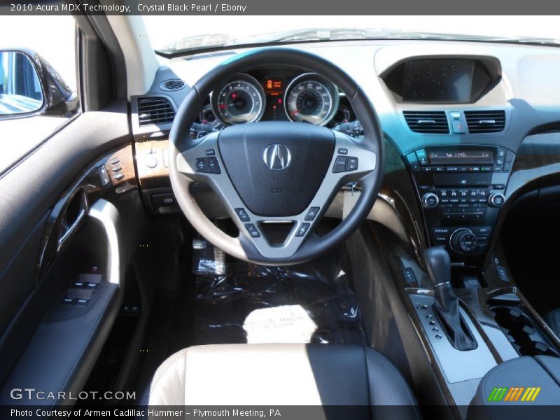 Crystal Black Pearl / Ebony 2010 Acura MDX Technology
