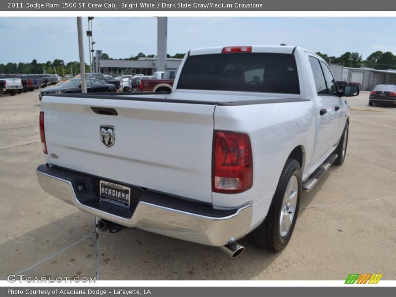 Bright White / Dark Slate Gray/Medium Graystone 2011 Dodge Ram 1500 ST Crew Cab