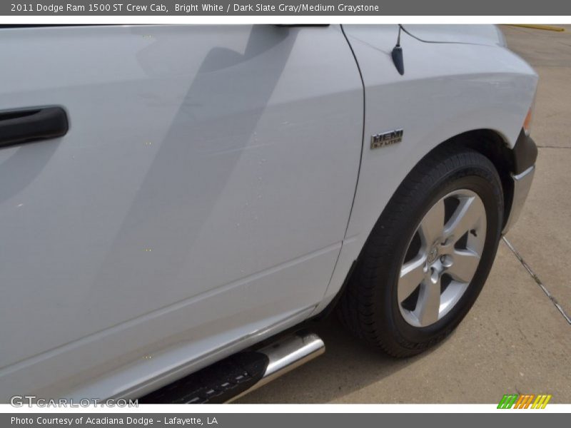 Bright White / Dark Slate Gray/Medium Graystone 2011 Dodge Ram 1500 ST Crew Cab
