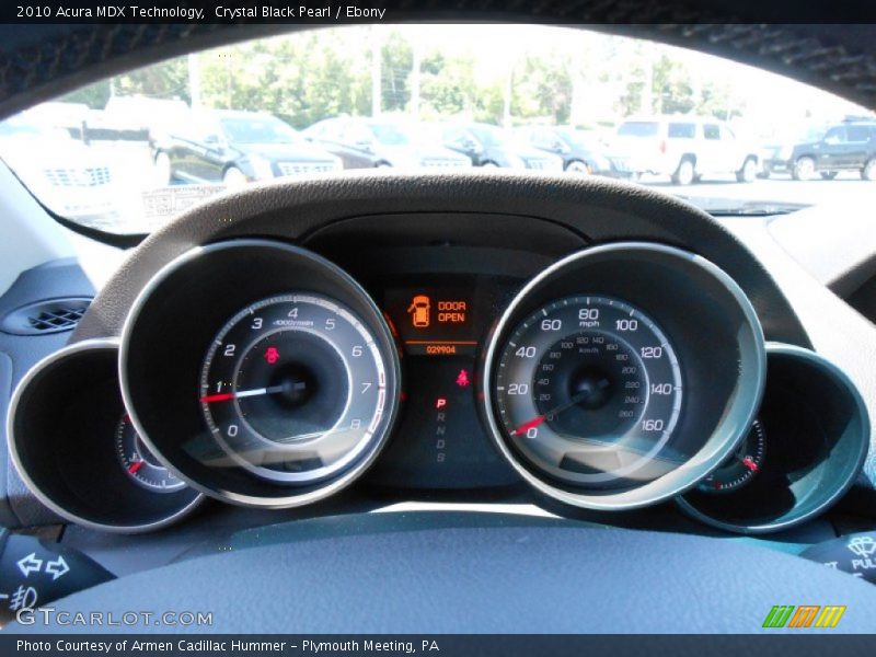 Crystal Black Pearl / Ebony 2010 Acura MDX Technology