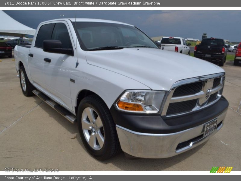 Bright White / Dark Slate Gray/Medium Graystone 2011 Dodge Ram 1500 ST Crew Cab