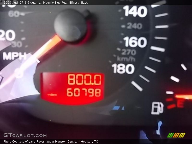Mugello Blue Pearl Effect / Black 2009 Audi Q7 3.6 quattro