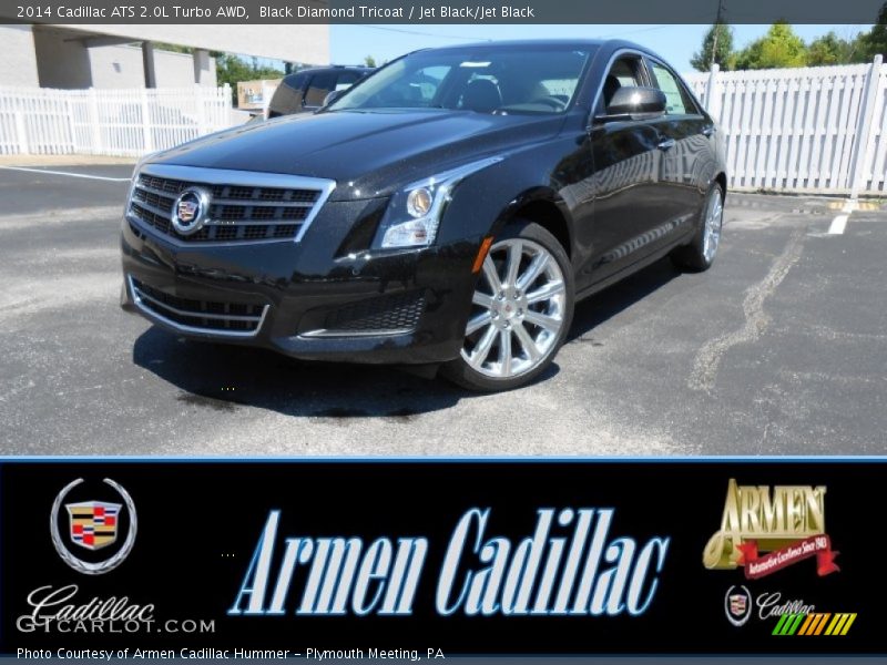 Black Diamond Tricoat / Jet Black/Jet Black 2014 Cadillac ATS 2.0L Turbo AWD