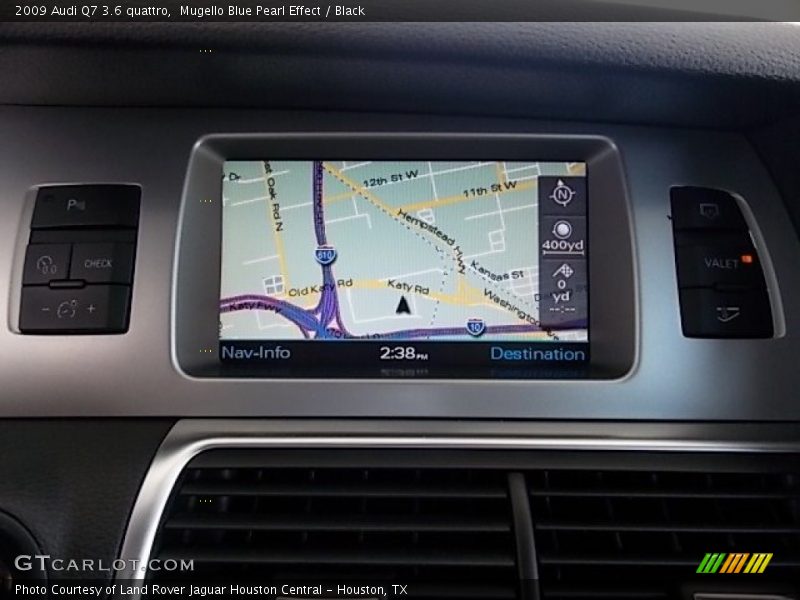Mugello Blue Pearl Effect / Black 2009 Audi Q7 3.6 quattro