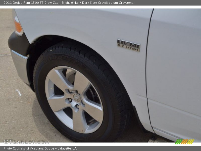 Bright White / Dark Slate Gray/Medium Graystone 2011 Dodge Ram 1500 ST Crew Cab