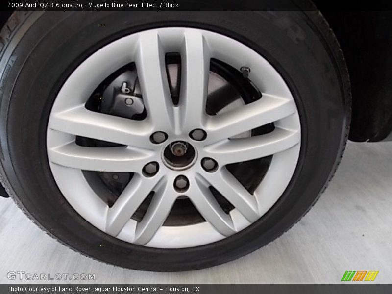Mugello Blue Pearl Effect / Black 2009 Audi Q7 3.6 quattro