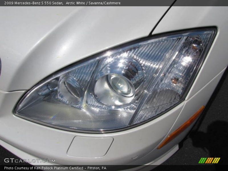 Arctic White / Savanna/Cashmere 2009 Mercedes-Benz S 550 Sedan